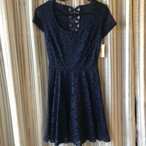 Cute Navy Floral Dress